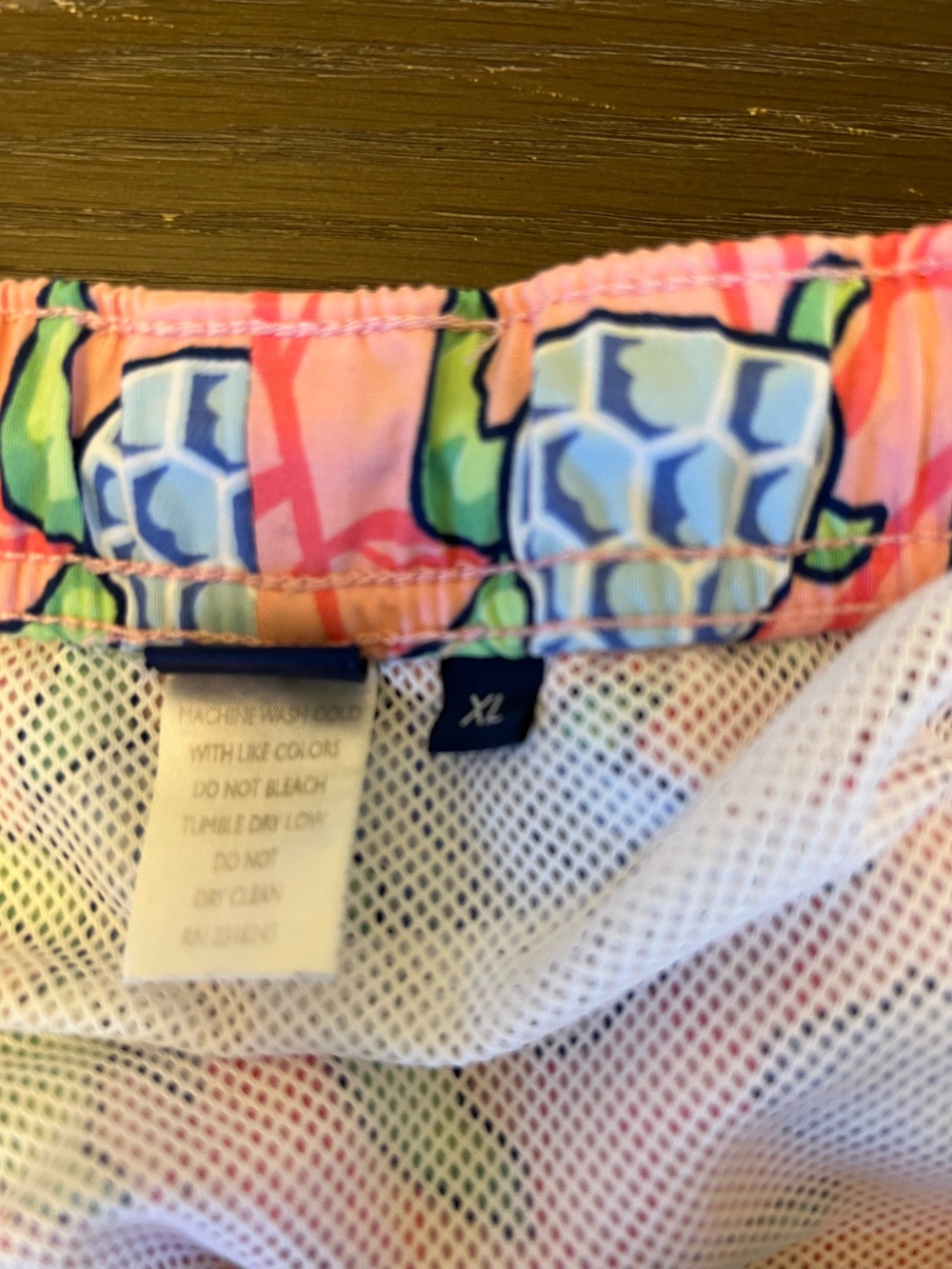 Vineyard Vines Pink Sea Turtle & Shell Swim Trunks - Picture 3 of 4